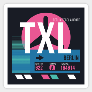 Berlin (TXL) Airport Code Baggage Tag Sticker